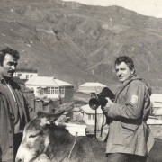 Сулейманов М.М. Чекин А.В. - На съёмках фильма "О чём поют родники" 1972г.